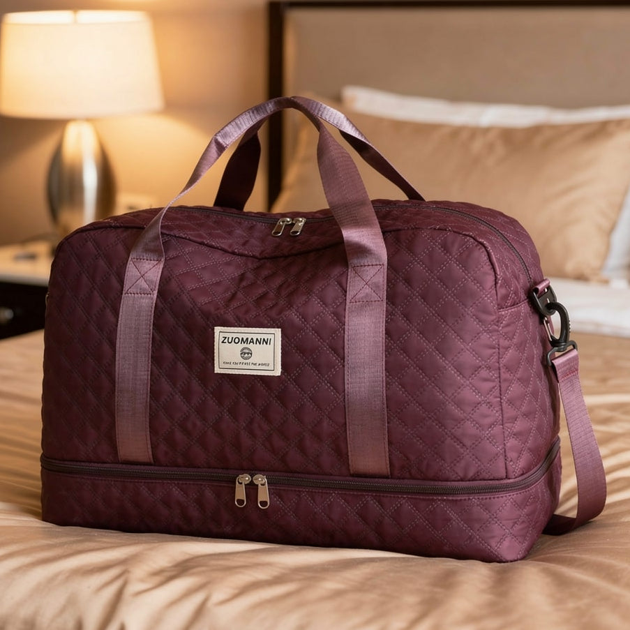 Praktische Wochenendtasche für Kurzurlaube, mit extra Schuhfach. Ideal für Reisen & Sportaktivitäten.