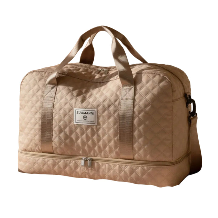 Praktisches Handgepäck für Flugreisen: Weekender-Reisetasche mit Schuhfach. Kompakte Größe, viel Stauraum.