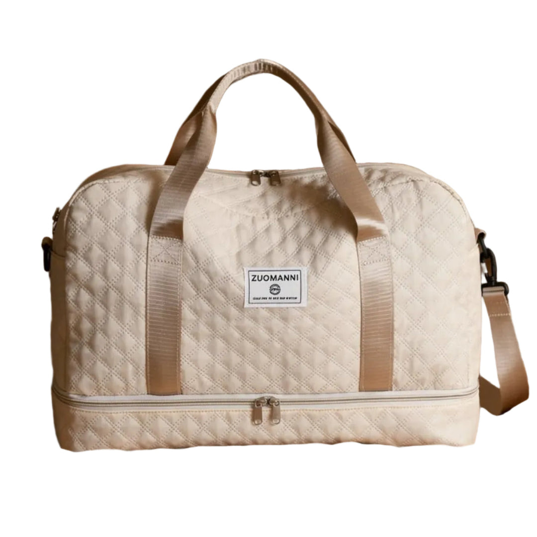 Geräumige Weekender-Reisetasche für Damen & Herren mit praktischem Schuh- und Nassfach, ideal für Wochenendtrips.
