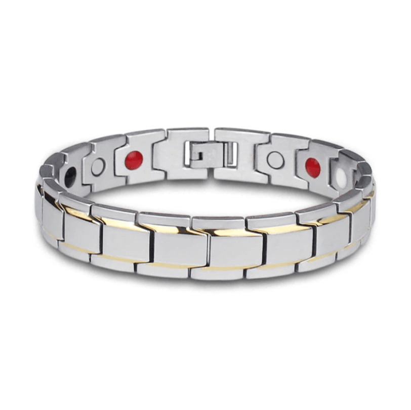 Minimalistisches Herren Magnetarmband CoreFlex aus glänzendem Edelstahl. Zeitloser Schmuck und Energie.