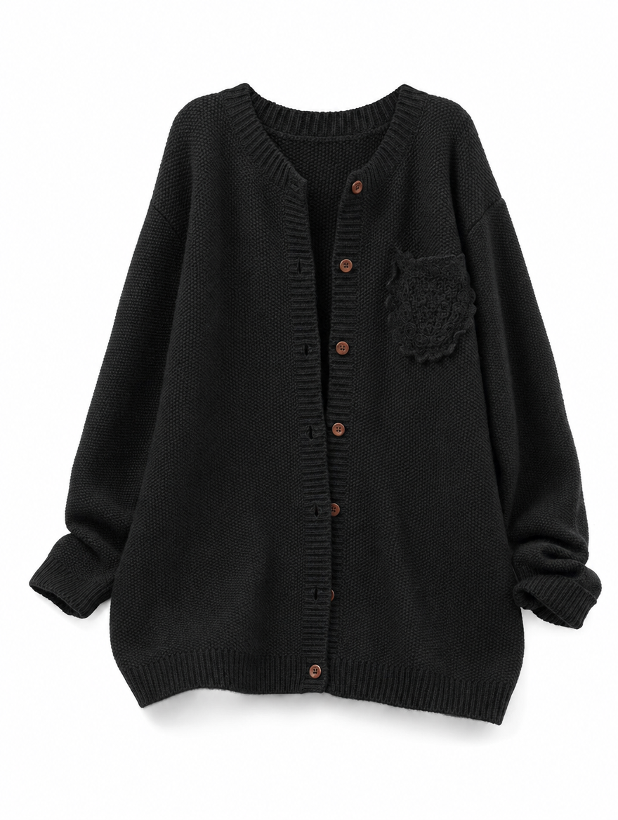 Modische Damen Strickjacke für Herbst & Winter, lässig und warm für Freizeit-Outfits.