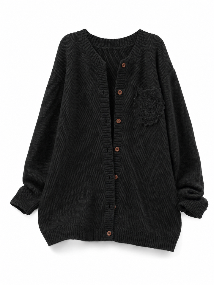 Modische Damen Strickjacke für Herbst & Winter, lässig und warm für Freizeit-Outfits.