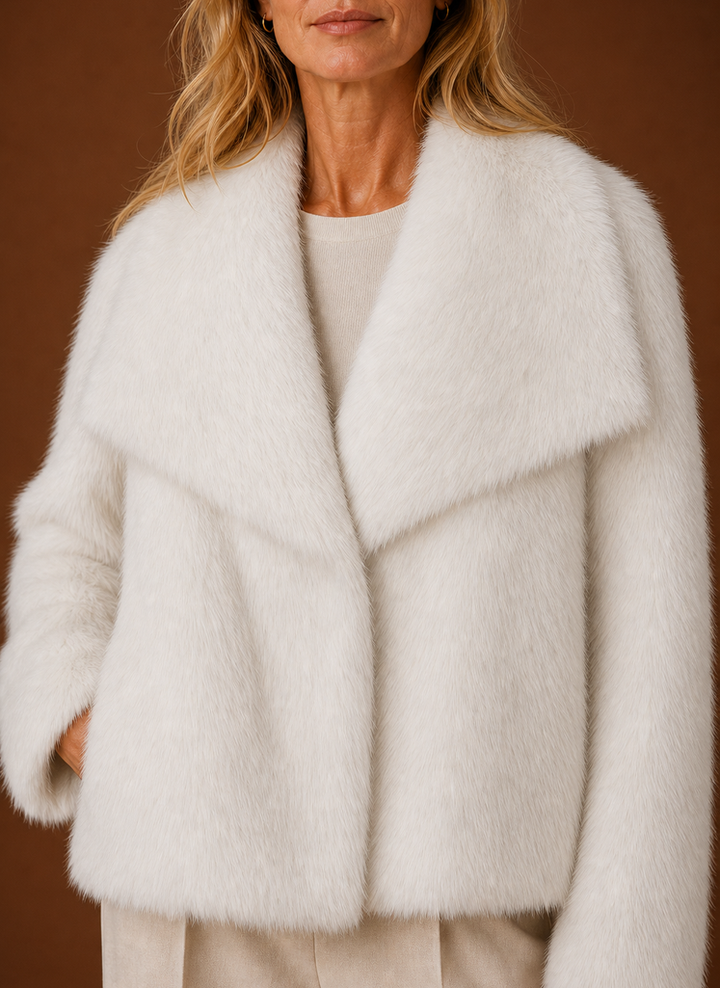 Modischer Damen-Wintermantel, elegant, warm & kuschelig, ideal für die Wintergarderobe.