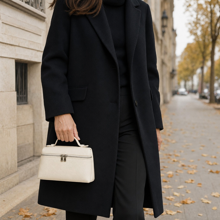 Schicke Damen Box-Tasche aus Lederoptik mit Crossbody-Gurt, perfekt für elegante Anlässe und den Alltag.