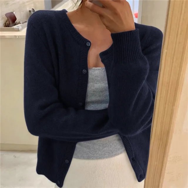 Farbenfroher, eleganter Damen Cardigan, Einheitsgröße, Langarm, offener Schnitt, ideal für den Layering-Look.