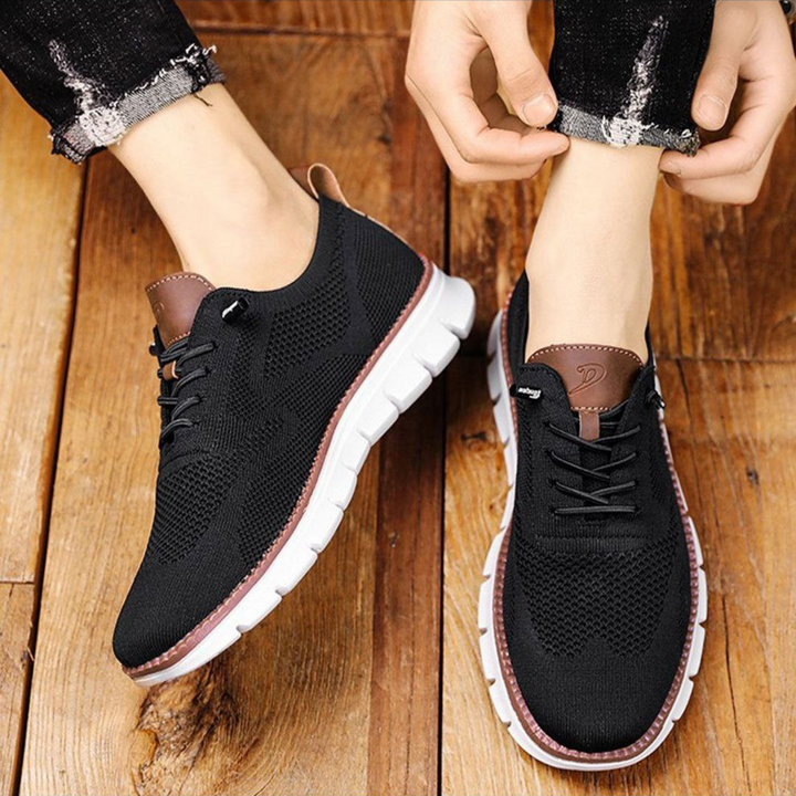 Moderner Herren Freizeitsneaker in Grau, leicht & atmungsaktiv; perfekter Begleiter für Frühling & Sommer.