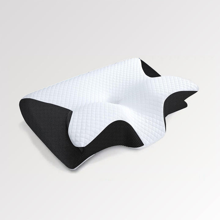 Ergonomisches Nackenkissen mit atmungsaktivem Design für optimales Schlafklima und entspannten Nacken.